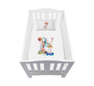 Cubreplumón cuna Aventura blanco