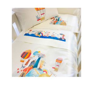 Cubreplumón cuna Aventura blanco