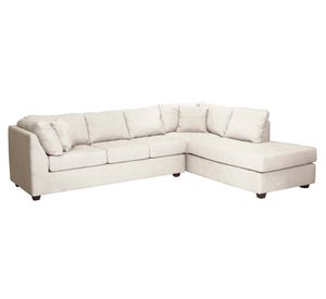 Sofá seccional derecho 5 cuerpos Padua blanco