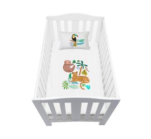 Cubreplumón pack P&P Jungla blanco