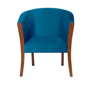 Sitial velvet 1 cuerpo Dortmund azul