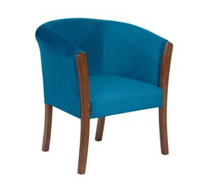 Sitial velvet 1 cuerpo Dortmund azul