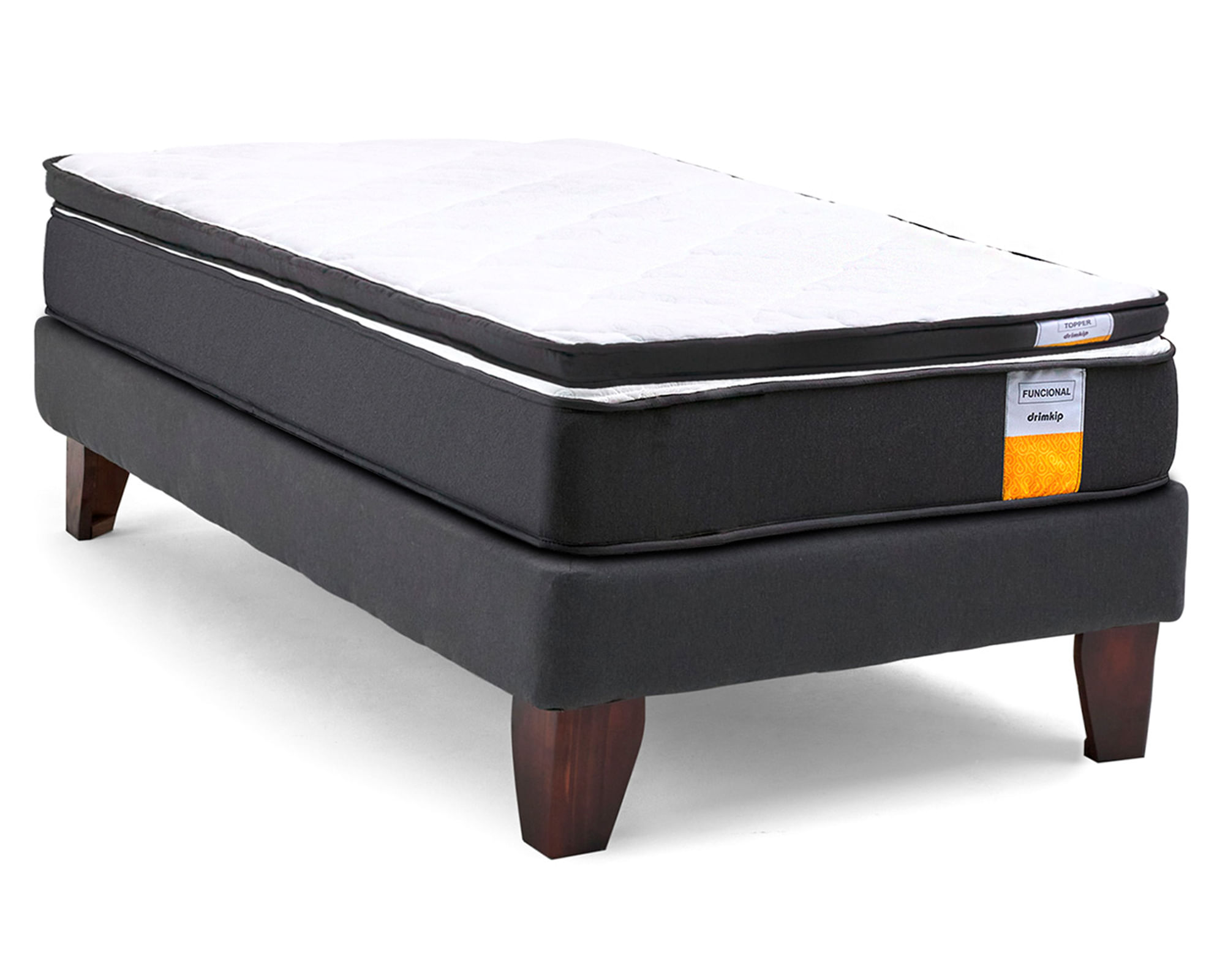 Drimkip Cama europea funcional 1 plaza plus + topper