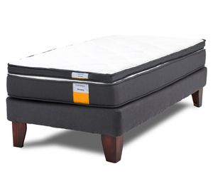 Cama europea funcional 1 plaza plus + topper