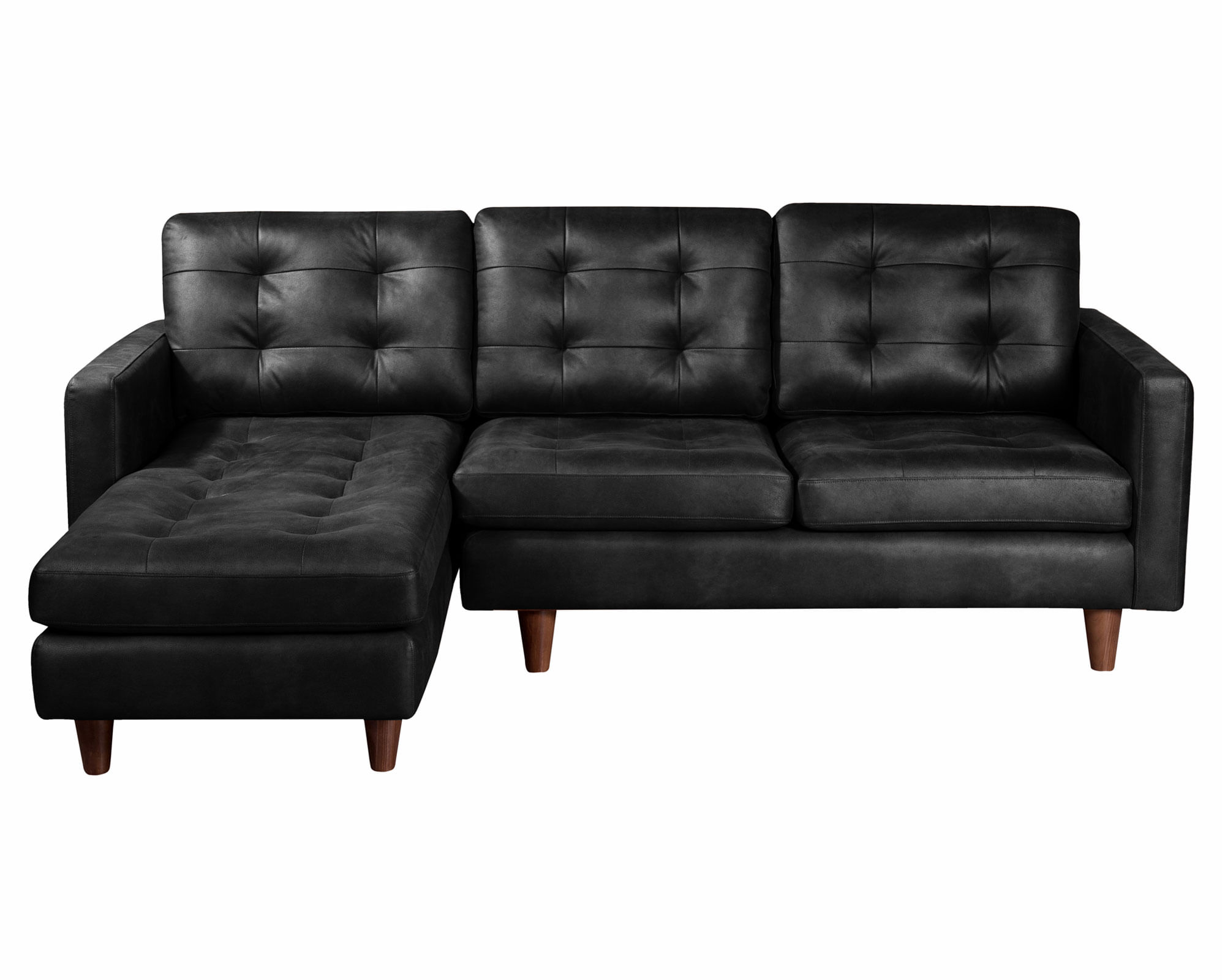Latam Home Sofá chaise izquierdo Nápoles negro Latam Home