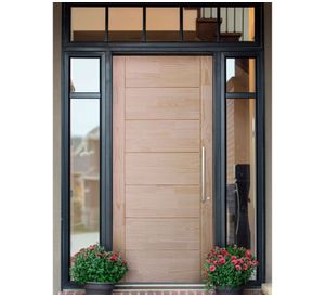 Puerta Pino Radiata Alejandría 90x220 cm Moldupanel