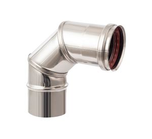 Codo 90° 80 mm acero inoxidable Amesti