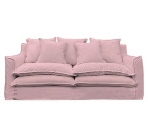 Sofá 3 Cuerpos Puangue Lino palo rosa