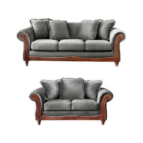 Juego de living Rímini gris Latam Home