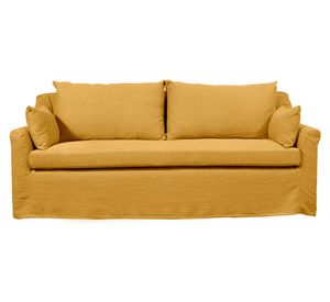 Sofá 3 Cuerpos Lircay Lino azafrán