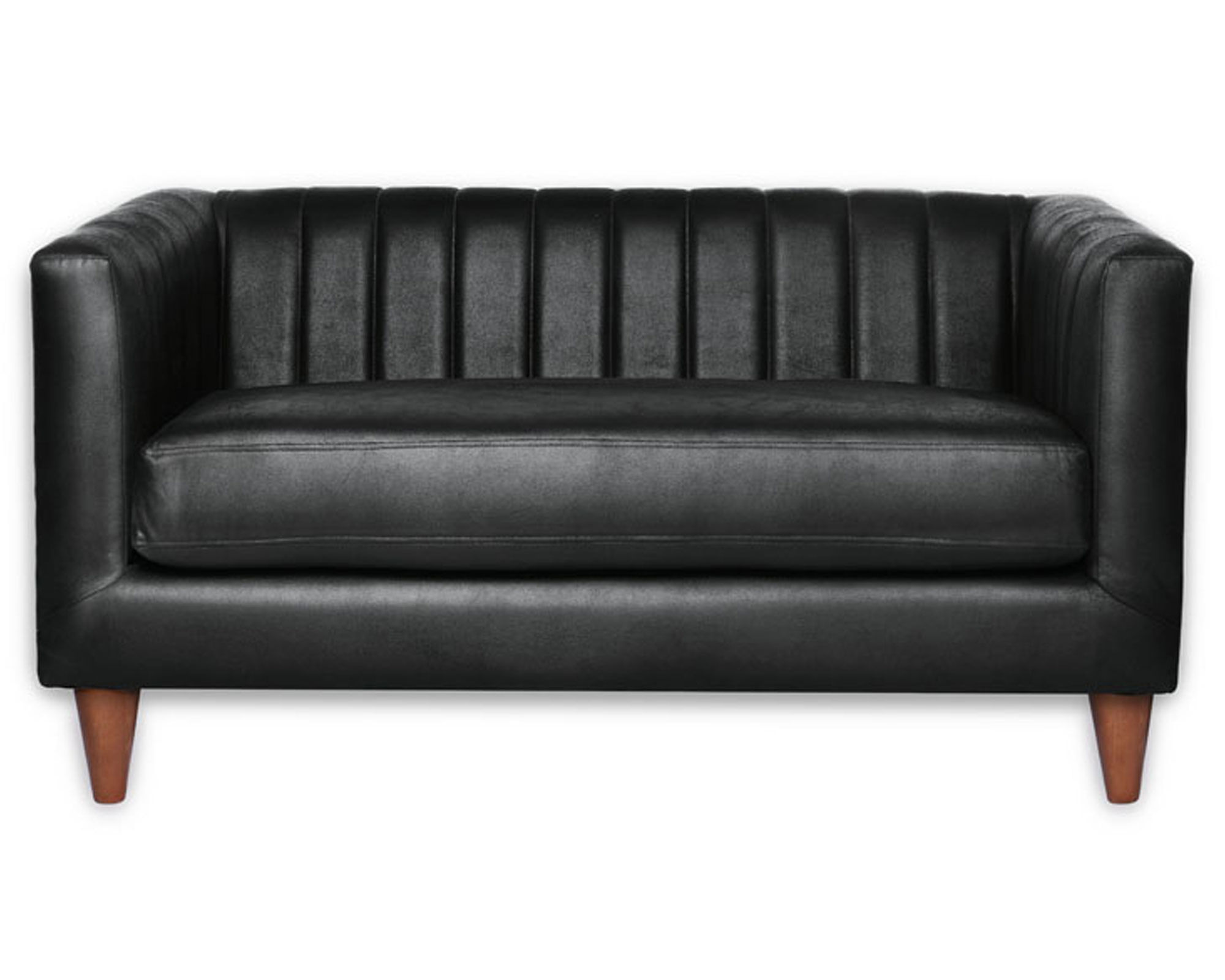 Sofá cuero Sorrento negro Latam Home