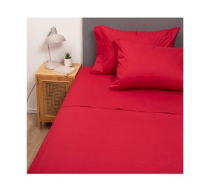 Pack 2 Juego de sábanas 1.5 plazas rojo/azul