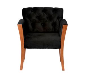 Sitial velvet 1 cuerpo Kiel negro