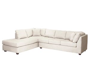 Sofá seccional izquierdo 5 cuerpos Padua blanco