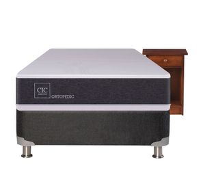 Box spring New Ortopedic 1 plaza + velador Villarrica Cic