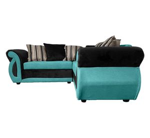 Sofá seccional 3 cuerpos Dominga turquesa