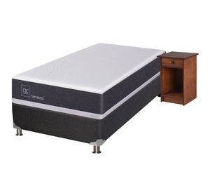 Box spring New Ortopedic 1 plaza + velador Villarrica Cic