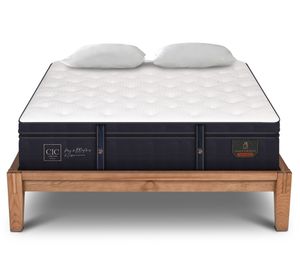 Cama europea 2 plazas Oak Grand Premium + 2 almohadas viscoelásticas Cic