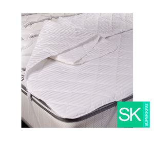 Cubre Colchón Súper King blanco