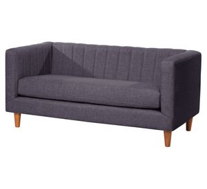 Sofá 2 cuerpos Sorrento gris oscuro