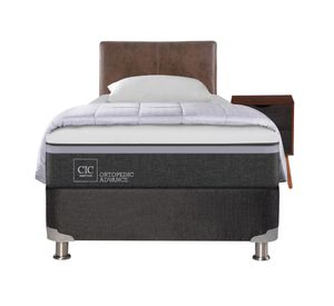 Box spring 1,5 plazas Ortopedic advance + set Níger/Baker + almohada + plumón Cic