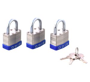 Set 3 candados 40 mm Laminados Gris