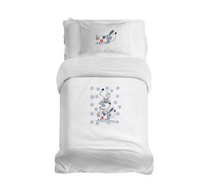 Cubreplumón transición Dogs blanco