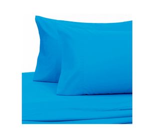 Juego de sábanas 2 plazas 144 Hilos azul