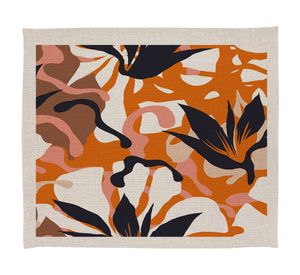 Individual Exótica crudo linet 42x36 cm 4 un.