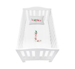 Funda de plumón Letras vintage L blanco cuna