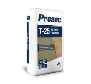 Mortero estuco térmico 20 kg T-25 Presec