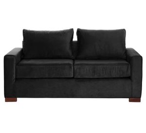 Sofá 2 cuerpos Livorno negro