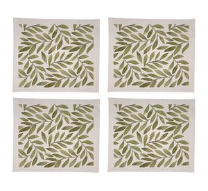 Individual Olivos crudo impermeable 42x36 cm 4 un.