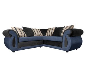 Sofá seccional 3 cuerpos Dominga Chenille azul