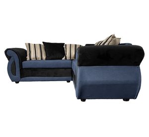 Sofá seccional 3 cuerpos Dominga Chenille azul
