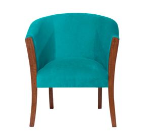 Sitial velvet 1 cuerpo Dortmund azul