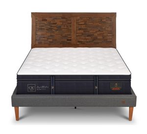 Cama europea 2 plazas Grand Premium + respaldo Antique Cic