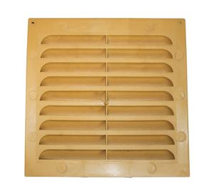 Celosía plana plástico 20x20 cm café