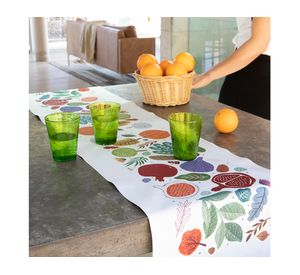 Camino mesa impermeable Vegetales 150x36 cm