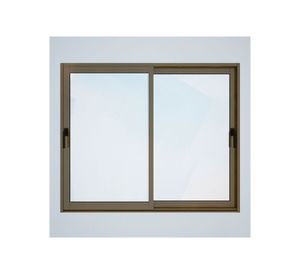 Ventana Aluminio 136x122 cm Termopanel Corredera Titanio Mundo Glass