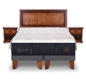 Cama europea 2 plazas Grand Premium dividida + set Monterrey + plumón Cic