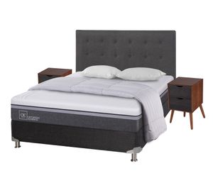Box spring 2 plazas Ortopedic advance B5 + set Éufrates/ Niger + almohadas + plumón Cic