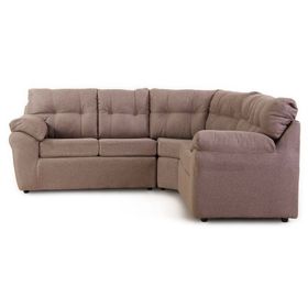 Sofá modular 5 cuerpos Roma tela café