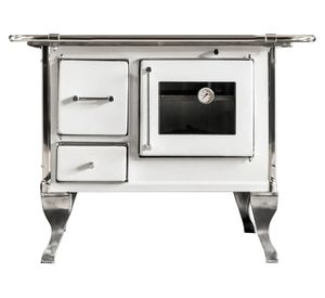 Cocina a leña Villarica 70 blanca