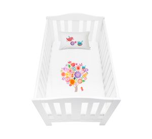 Cubreplumón cuna Arbolito blanco