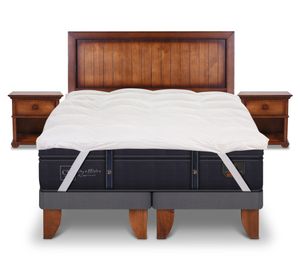 Cama europea 2 plazas Grand premium + Set Monterrey + Bed Topper Cic