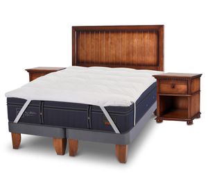 Cama europea 2 plazas Grand premium + Set Monterrey + Bed Topper Cic