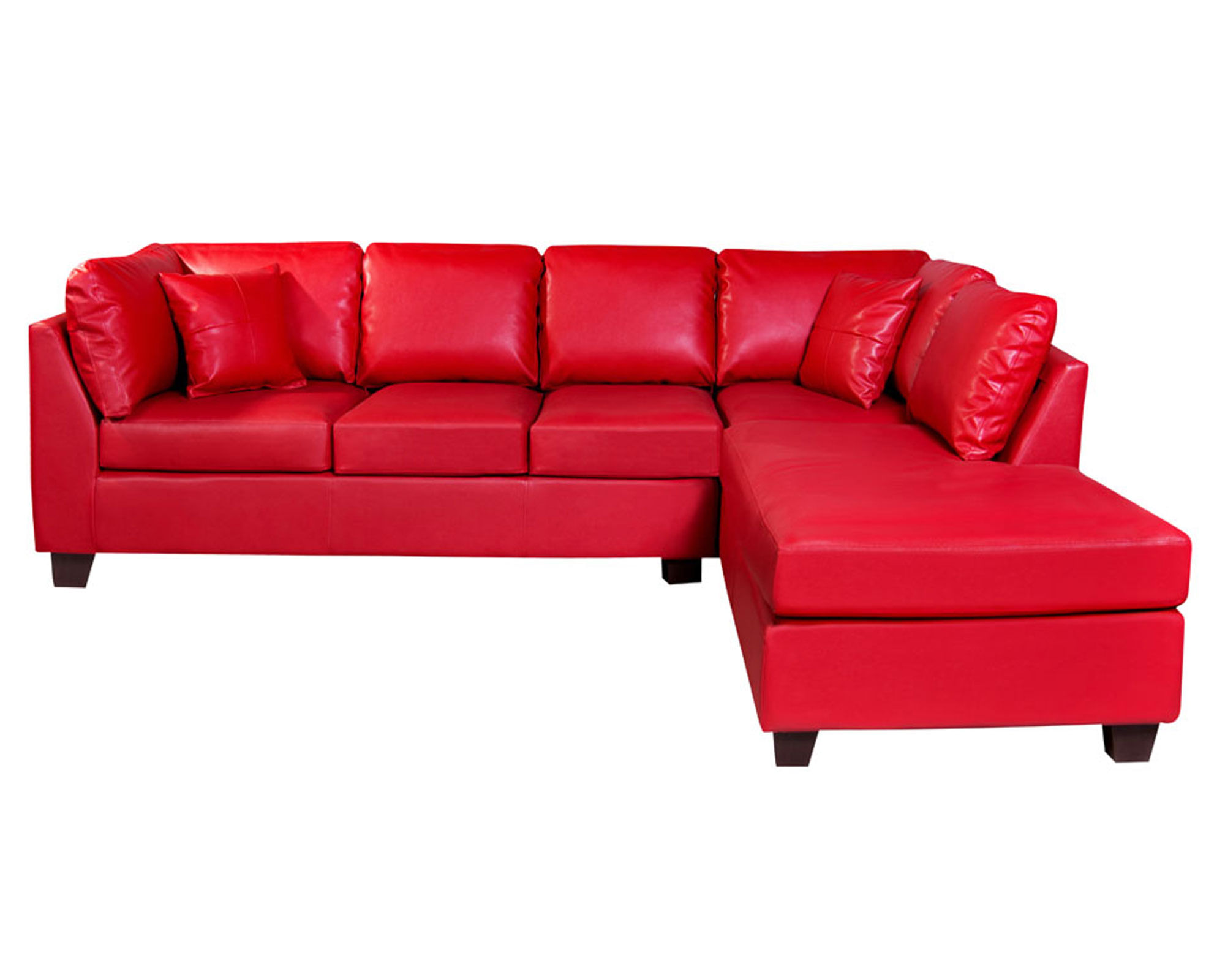 Latam Home Sofá seccional derecho 5 cuerpos Padua rojo