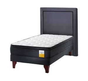 Cama europea 1.5 plazas + respaldo x 190 cm Drimkip
