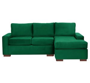 Sofá seccional 3 cuerpos Livorno verde